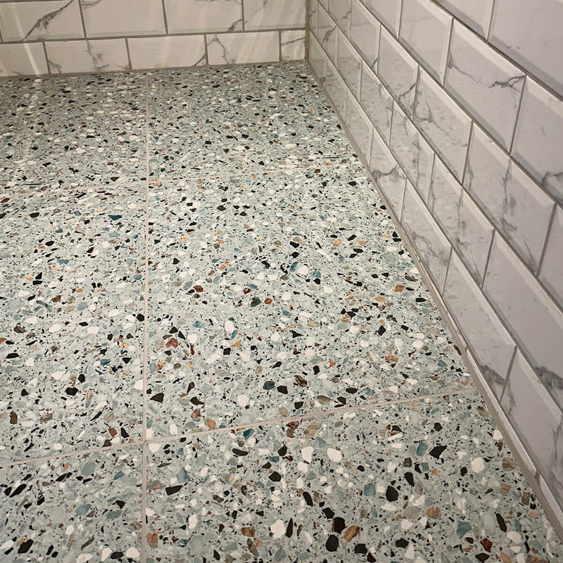 Terrazzo gulvfliser til badeværelse