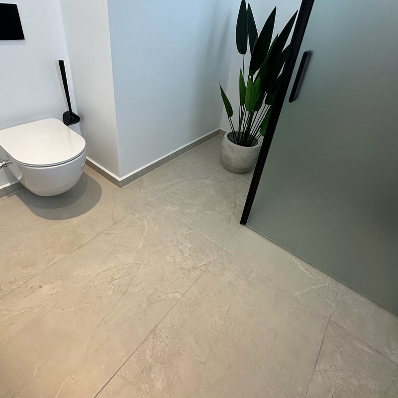 badeværelse gulv fliser i marmor