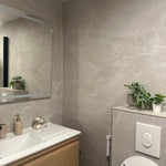 Beige marmorlook fliser i 60x120 cm