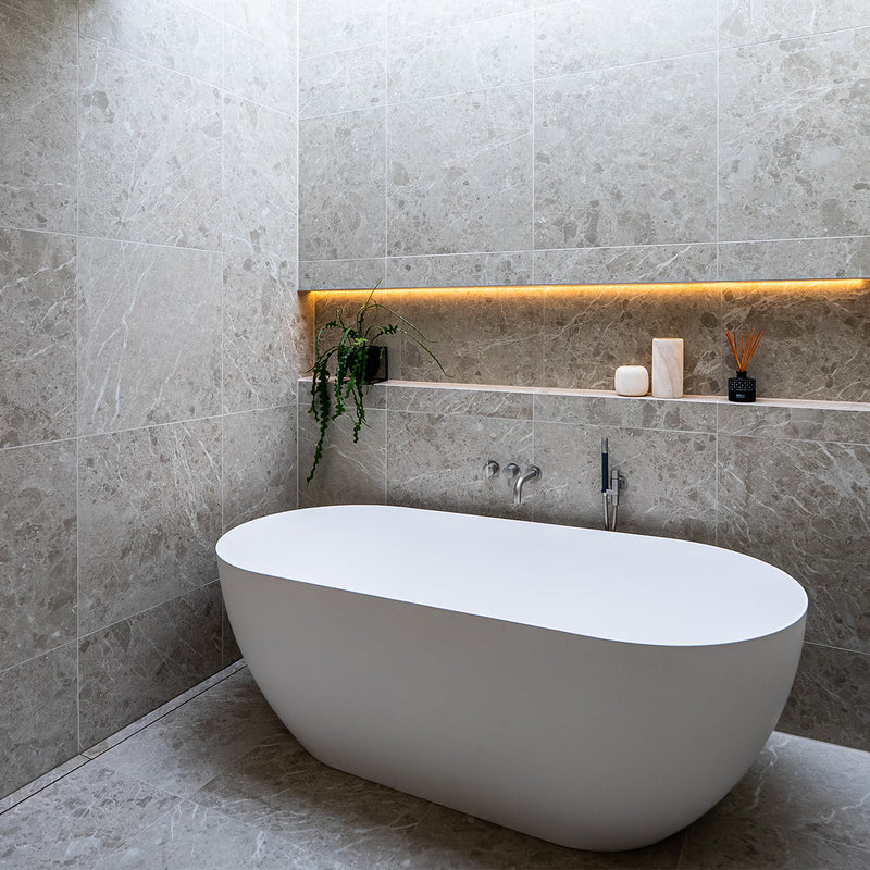 Månedens Flisekup: Caprice Beige fliser med stenlook i beige nuancer