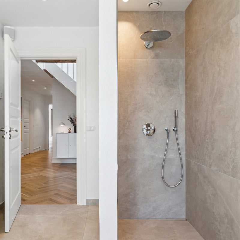 Beige sten look fliser hos Dansk Flise Lager