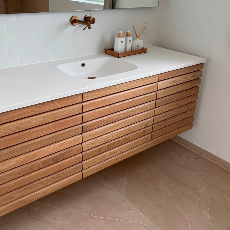 Beige marmorlook fliser