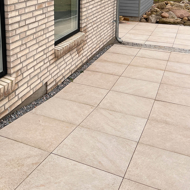 Mills Beige | Terrasseflise - RESTPARTI nr. 48 (39,76 M2)