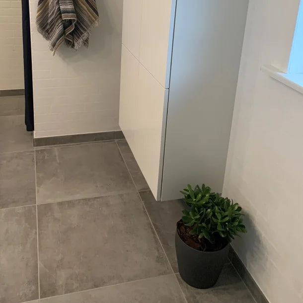 Betonlook fliser til badeværelse
