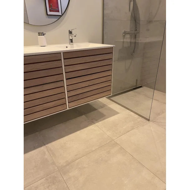 Betonlook til badeværelse