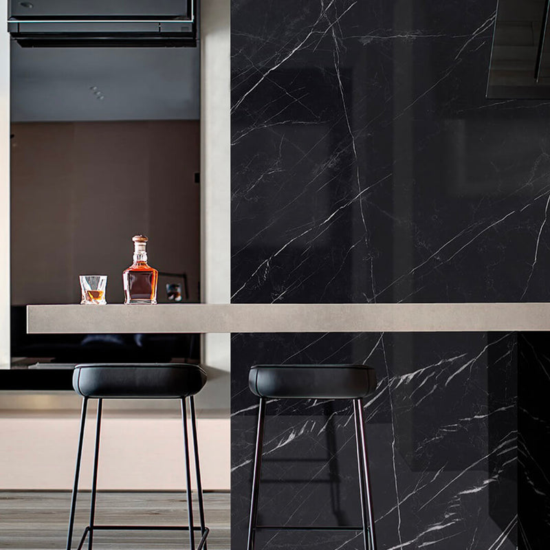 Marquina Black Shine 120x270 CM | Helvægflise - OUTLET