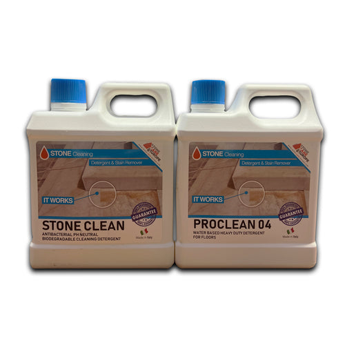 ProClean og Stone Clean pakke til rengøring af fliser og klinker